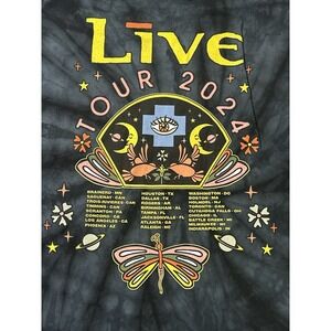 Official Live Tour Shirt 2024 New! Size 2X Vibrant Graphic Tie-Dye! Band Tee !